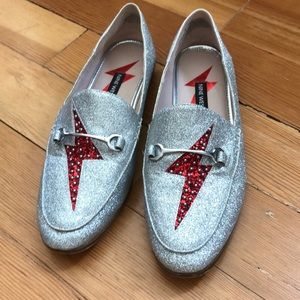 Nine West Silver loafers